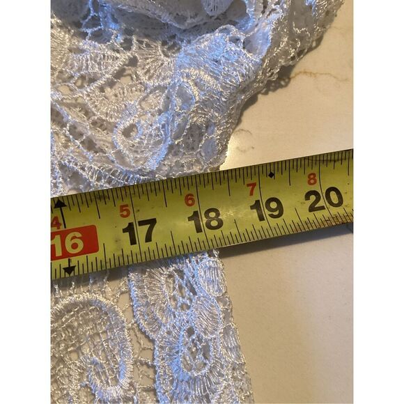 CUSP by Nieman Marcus Lace White Top Sz S Long Sleeve - Picture 6 of 6